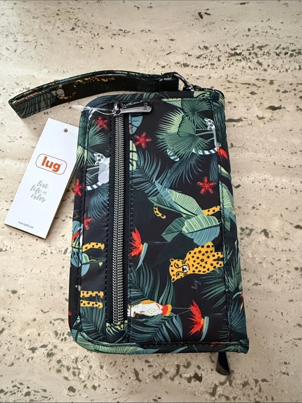 Lug Tandem Zip SE RFID Wallet Wildlife Black